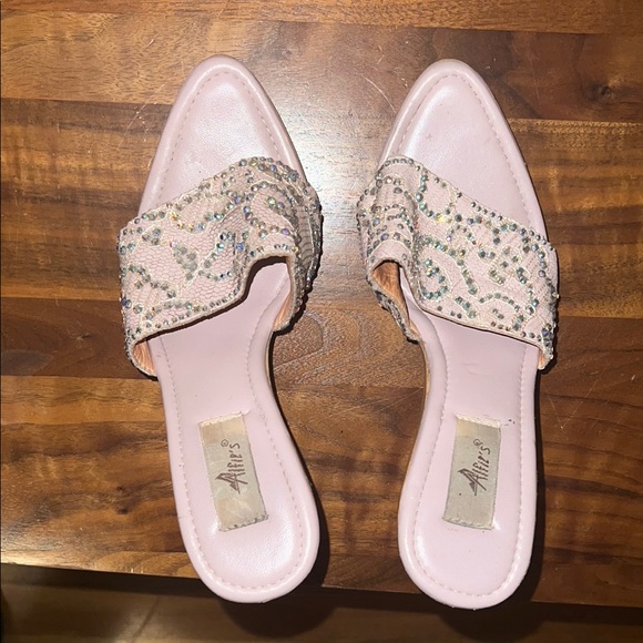 Vintage (2003) Alfies Swarovski Light Pink Heels. - Picture 11 of 11